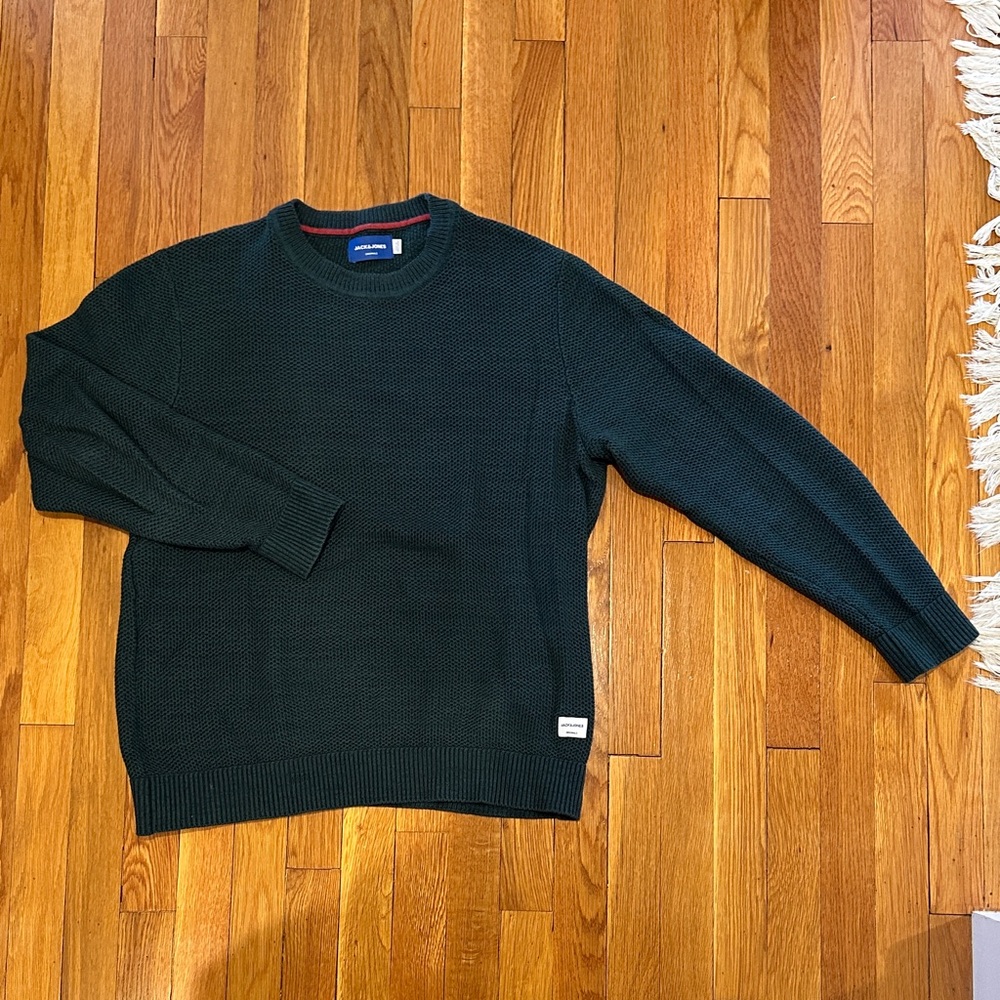 Jack & Jones Dark Green Crewneck Sweater